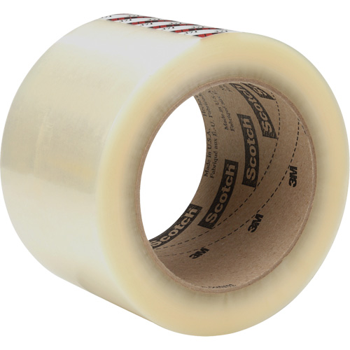 Scotch&reg; Box Sealing Tape 371, Rubber Adhesive, 1.2 mils, 72 mm (2-4/5") x 100 m (328') OCP Construction Supplies