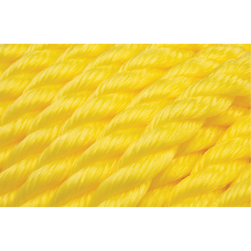 Braided Yellow Rope, Polypropylene, 144' OCP Construction Supplies