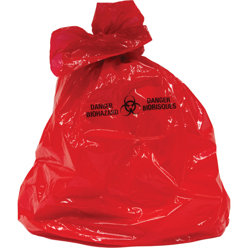 Waste Bags, Bio-Hazard, 50" L x 37" W, 2 mils OCP Construction Supplies