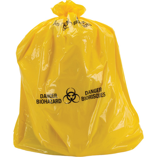 Waste Bags, Bio-Hazard, 38" L x 30" W, 2 mils OCP Construction Supplies