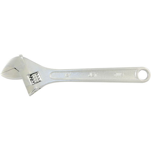 AW-12 Adjustable Wrench, 12" L, 1-1/2" Max Width, Chrome OCP Construction Supplies