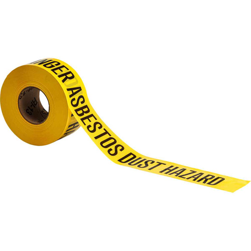 Barricade Tape, English, 3" W x 200' L, 3 mils, Black on Yellow OCP Construction Supplies