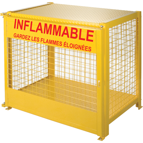 Armoires pour cylindres &agrave; gaz, nbre de bouteilles: 6, 44" , 30" , 37" , Jaune OCP Construction Supplies