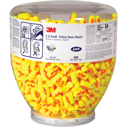 Bouchons d'oreilles E-A-RSoft Yellow Neon, Vrac - Contenant OCP Construction Supplies