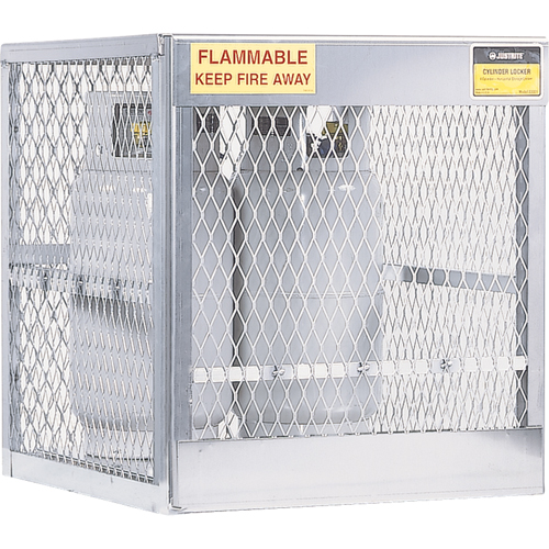 Armoires en aluminium pour bouteilles GPL, nbre de bouteilles: 4, 30" , 32" , 33-1/2" , Argent OCP Construction Supplies