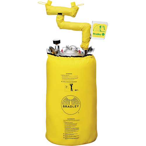 Portable Eyewash Station With Heater Jacket, Pressurized, 15 gal. Capacity, Meets ANSI Z358.1 OCP Construction Supplies