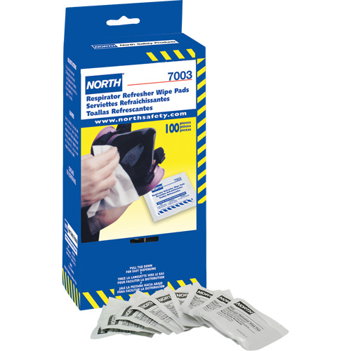Lingettes rafraîchissantes pour respirateur North, Lingettes OCP Construction Supplies