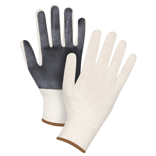 Palm-Coated String Knit Gloves, Poly/Cotton, Single Sided, 7 Gauge, Large OCP Construction Supplies
