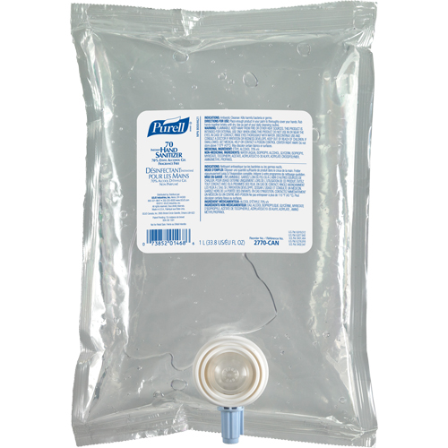 Gel d&eacute;sinfectant pour les mains NXT Advanced, 1000 ml, Cartouche de recharge, 70 % alcool OCP Construction Supplies