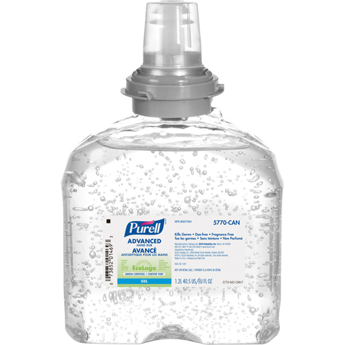 TFX Advanced Hand Sanitizer, 1200 ml, Cartridge Refill, 70% Alcohol OCP Construction Supplies