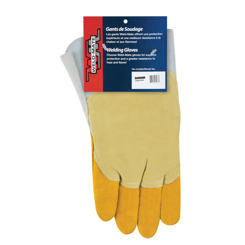 Gants de soudage pour pipelinier, Cuir de vache refendu, Taille Grand OCP Construction Supplies
