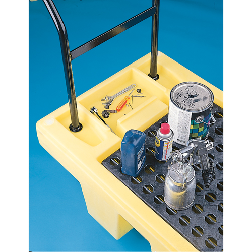Poly-Spillcart Cart, 66.5" L x 29" W x 43.9" H, 57 US gal. Spill Cap. OCP Construction Supplies