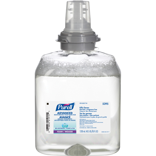 D&eacute;sinfectant pour les mains avanc&eacute; en mousse hydratante TFX, 1200 ml, Cartouche de recharge, 70 % alcool OCP Construction Supplies