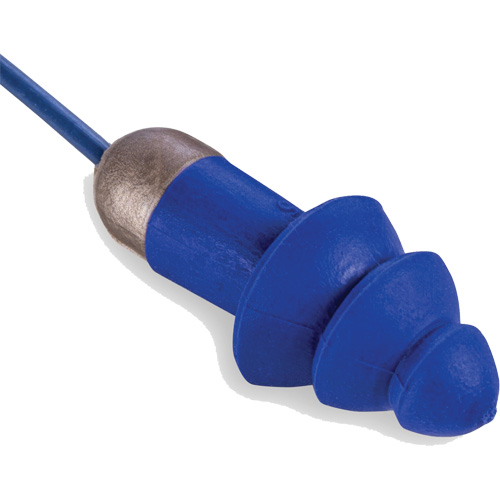 Rockets&reg; Metal Detectable Reusable Earplugs, Corded, One-Size, Bulk - Plastic Case, 27 NRR dB OCP Construction Supplies