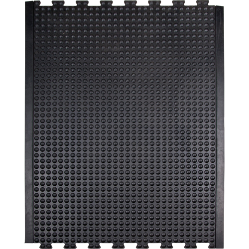 Tapis antifatigue en d&ocirc;me, &agrave; bulles, 3' x 4' x 1/2", Noir, Caoutchouc OCP Construction Supplies