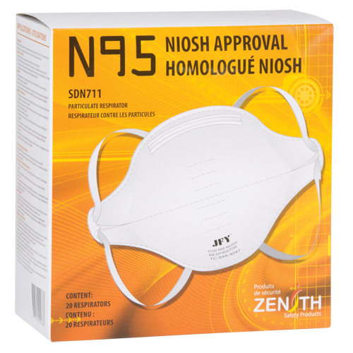 Respirateur contre les particules, N95, Certifi&eacute; NIOSH, Moyen/grand OCP Construction Supplies