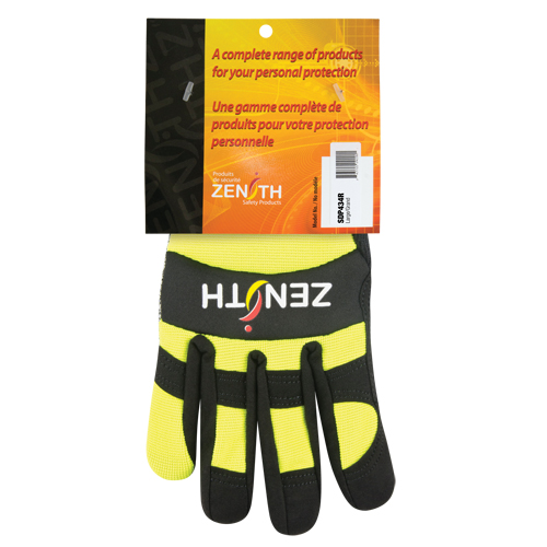 Gants de m&eacute;canicien ZM500 haute visibilit&eacute; r&eacute;sistants aux coupures, Paume PEHP, Taille 2T-Grand OCP Construction Supplies