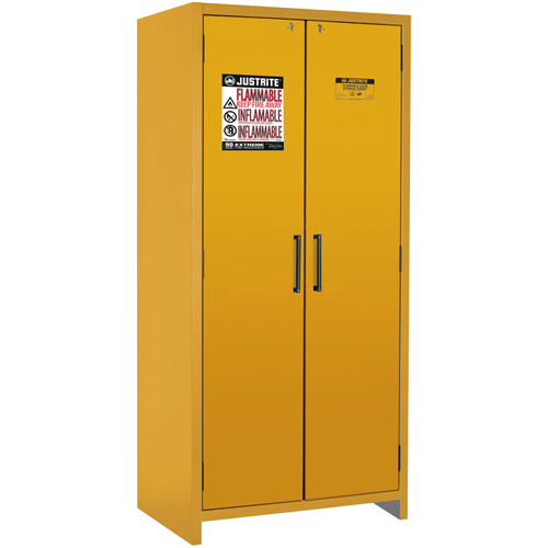 90-Minute EN Safety Storage Cabinet, 30 gal., 2 Door, 35.16" W x 76.89" H x 24.21" D OCP Construction Supplies