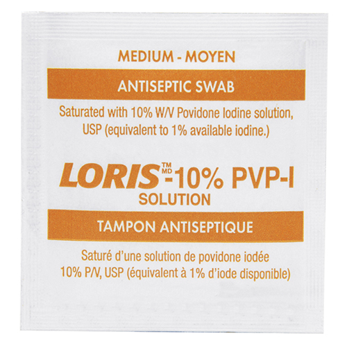 Traitement de pr&eacute;paration a&agrave; la povidone iod&eacute;e, Serviette, Antiseptique OCP Construction Supplies