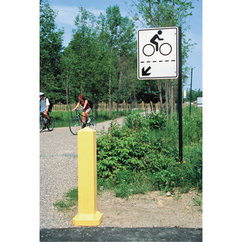 Bollards, Plastic, 33" H x 6" W, Yellow OCP Construction Supplies