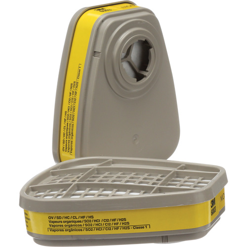 6000 Series Respirator Cartridges, Gas/Vapour Cartridge, Organic Vapour/Acid Gas OCP Construction Supplies