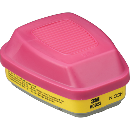 6000 Series Respirator Cartridges, Gas/Vapour Cartridge, Organic Vapour/Acid Gas/P100 OCP Construction Supplies
