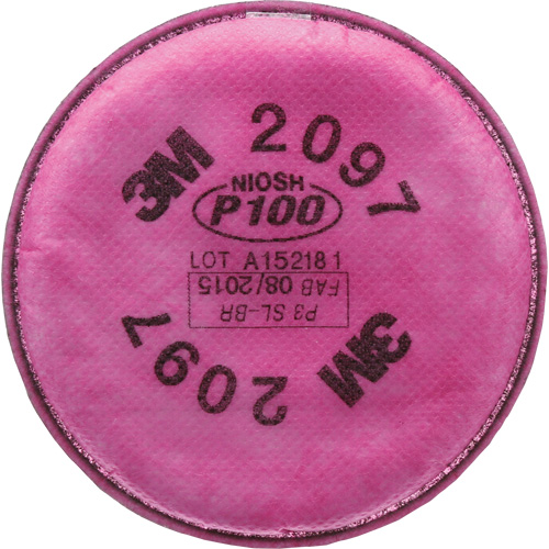 Pr&eacute;filtres pour respirateurs s&eacute;rie 2000, Filtre contre les particules, Vapeurs organiques/P100 OCP Construction Supplies