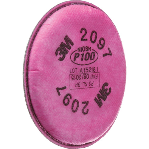 Pr&eacute;filtres pour respirateurs s&eacute;rie 2000, Filtre contre les particules, Vapeurs organiques/P100 OCP Construction Supplies