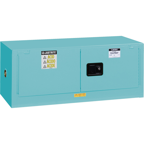Sure-Grip&reg; EX Piggyback Corrosives/Acid Steel Safety Cabinet, 12 gal., 2 Door, 43" W x 18" H x 18" D OCP Construction Supplies