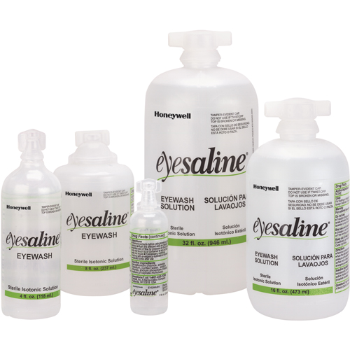 Bouteilles de solution saline pour douche oculaire, Bouteille Plein, 16 oz OCP Construction Supplies