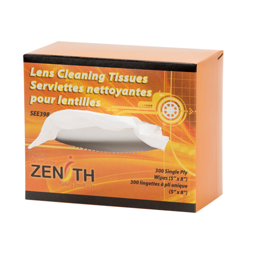 Serviettes nettoyantes pour lentilles, 5" x 8", 300 /pqt. OCP Construction Supplies