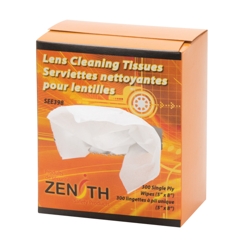 Serviettes nettoyantes pour lentilles, 5" x 8", 300 /pqt. OCP Construction Supplies