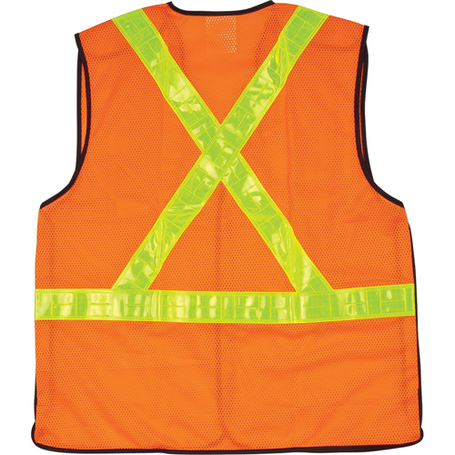Veste de s&eacute;curit&eacute; pour la circulation d&eacute;tachable en cinq points, Orange haute visibilit&eacute;, T-Grand, Polyester OCP Construction Supplies