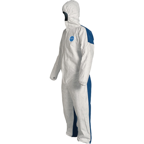 Combinaisons avec capuchon, 4T-Grand, Bleu/Blanc, Tyvek 400 D OCP Construction Supplies