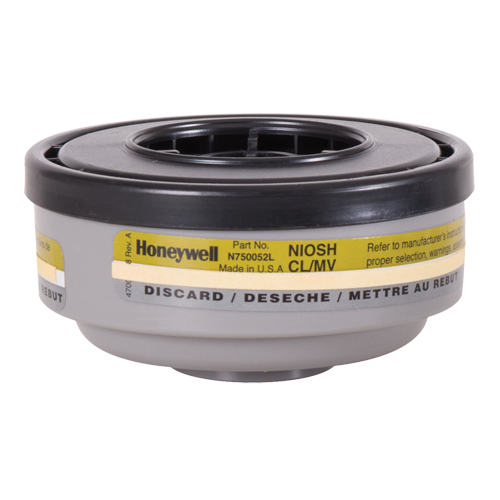 North&reg; N Series Respirator Cartridges, Gas/Vapour Cartridge, Mercury Vapour/Chlorine Gas OCP Construction Supplies