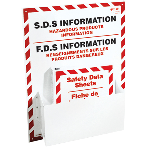 Postes d'information de fiches de donn&eacute;es de s&eacute;curit&eacute;, Anglais & français, Compris reliures OCP Construction Supplies