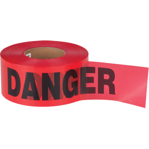 Ruban pour barricade Danger, Bilingue, 3" la x 1000' lo, 1,5 mil, Noir/rouge OCP Construction Supplies