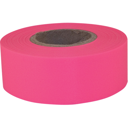 Sub-Zero Flagging Tape, 1.2" W x 150' L, Fluorescent Pink OCP Construction Supplies