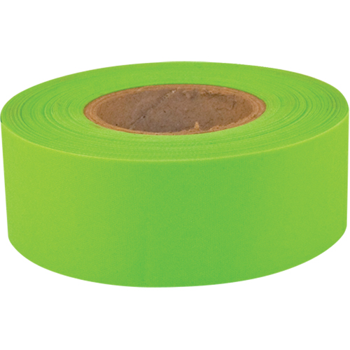 Sub-Zero Flagging Tape, 1.2" W x 150' L, Fluorescent Lime OCP Construction Supplies