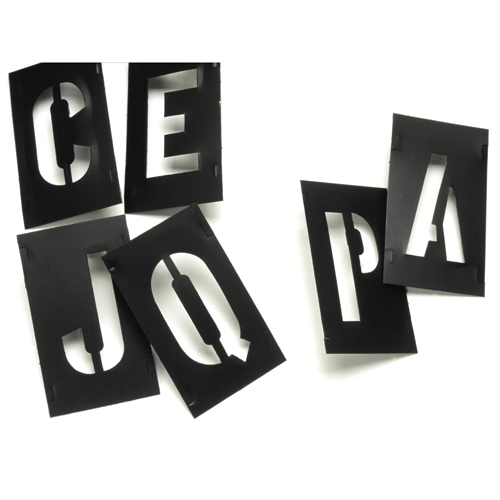 Plastic Interlocking Stencils, Pictogram, 1" OCP Construction Supplies