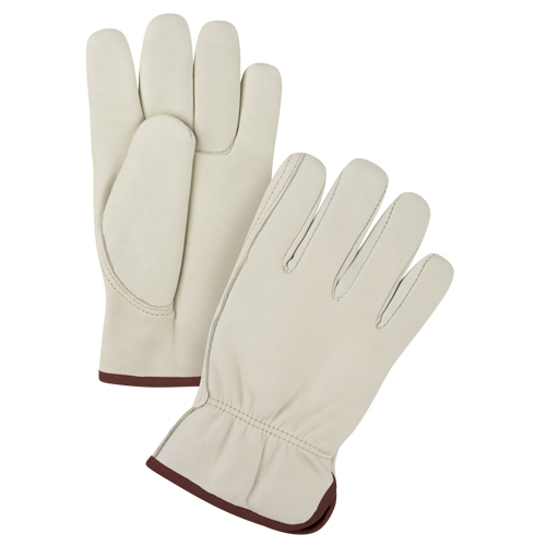 Gants de conducteur doubl&eacute;s pour l'hiver de premi&egrave;re qualit&eacute;, Grand, Paume en Cuir fleur de vache, Molleton OCP Construction Supplies