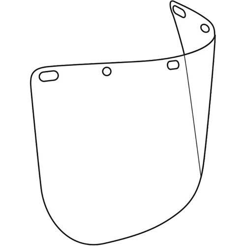 Dynamic Die Cut Faceshield Visor, Polycarbonate, Clear Tint OCP Construction Supplies