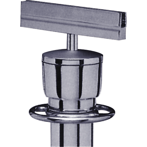 Sign Bracket for Portable Post, Satin Chrome OCP Construction Supplies
