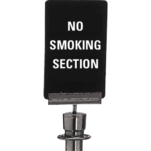 "No Smoking" Crowd Control Sign, 11" x 7", Plastic, English OCP Construction Supplies