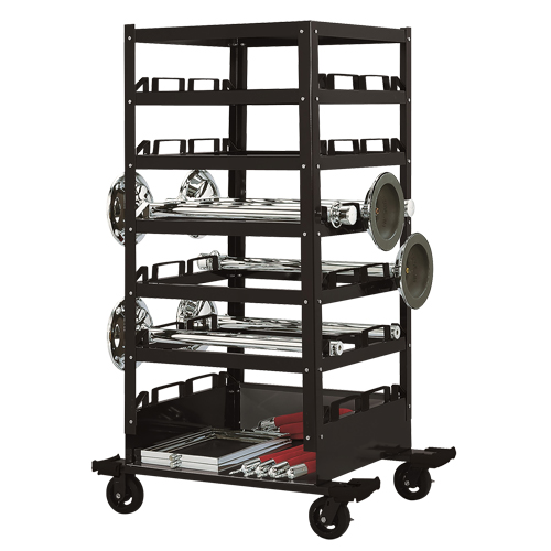 Chariot de rangement &agrave; six &eacute;tages, Acier OCP Construction Supplies