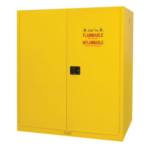 Armoire pour entreposage de barils &agrave; la verticale, Capacit&eacute; de 110 gal. US, 2 barils, Jaune OCP Construction Supplies