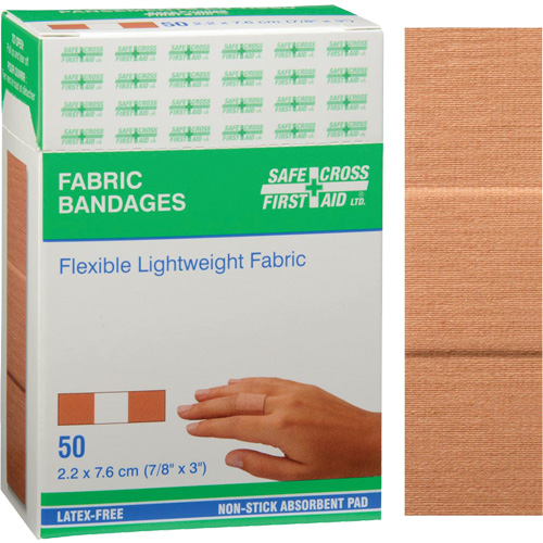 Bandages, Rectangulaire/carr&eacute;e, 3", Tissu, Non st&eacute;rile OCP Construction Supplies