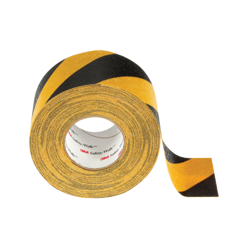 Safety-Walk 600 Series Anti-Slip Tape, 6" x 60', Black & Yellow OCP Construction Supplies