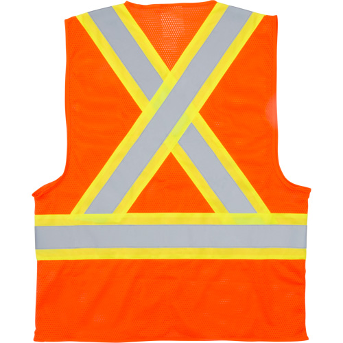 Veste de s&eacute;curit&eacute; pour la circulation, Orange haute visibilit&eacute;, Moyen, Polyester OCP Construction Supplies