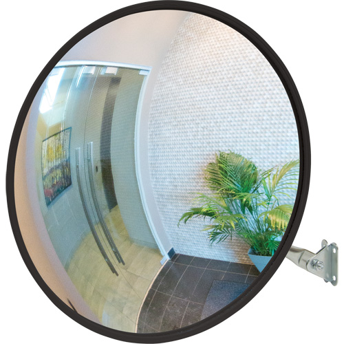Convex Mirror with Telescopic Arm, Indoor/Outdoor, 12" Diameter OCP Construction Supplies